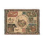 Country Cottage Patchwork Woven Blanket Rustic Cabin Throw. Fixed Price $108.99.