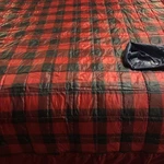 Eddie Bauer Primaloft Blanket Packable Throw 70X60 Buffalo Plaid Bag Travel. Fixed Price $39.00.