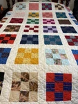 Multi Colored Patch Pattern Homemade Queen/full Size Quilt Cotton 78 X 90. Fixed Price $175.00.