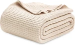 Bedsure Gentlesoft 100% Cotton Blanket King (104" X 90") Breathable Cozy Waffle. Fixed Price $55.00.