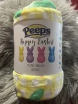 Peeps Bunny Rabbit Plush Throw Blanket 50X60 Easter Special Edition Yellow. Fixed Price $19.99.