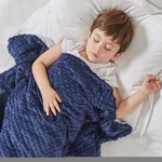 Degrees Comfort Weighted Blanket Kids - 6 Lb Throw, Cover, Navy. Fixed Price $46.13.