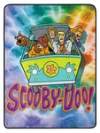 Scooby Doo Tie Dye Gang Mystery Machine Fleece Super Plush Throw Blanket 46" X. Fixed Price $33.24.