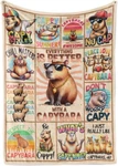 Capybara Gifts For Girls, Women, Blanket 50" X 65", Funny. Fixed Price $42.95.