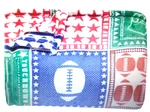 The Big One Oversized Supersoft Football Grid Plush Throw Blanket 60" X 72" New. Fixed Price $20.98.