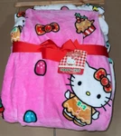 Hello Kitty 2 Pack Christmas Throw Blanket Gingerbread Wreath New. Fixed Price $55.00.