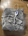 60"X70" Ridley Faux Mink To Berber Heated Throw Blanket Grey - Woolrich. Fixed Price $31.99.