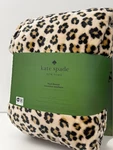 Kate Spade King Leopard Animal Print Plush Fleece Blanket Throw Comforter New. Fixed Price $98.00.