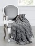 New Little Giraffe Luxe Waterfall Xl Throw 45" 59", Charcoal. Fixed Price $99.99.
