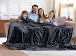 Brylanehome Huge Flannel Family Blanket - Charcoal. Fixed Price $86.99.