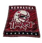 Vintage Nn The Northwest Company Nebraska Huskers Football Blanket 48 X 54. Fixed Price $49.99.