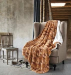 Over Sized Blanket Autumn Forest Warm Sherpa Backed Faux Fur Thick Soft Throw. Fixed Price $99.99.