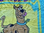 Scooby Doo Vtg Y2K Cartoon Network Multicolor Faux Fur Poly Throw Blanket 50X60. Fixed Price $150.00.