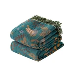Wzvzss Boho Throw Blanket - 100% Cotton Soft For Bed, 60"X80" Reve. Fixed Price $54.35.
