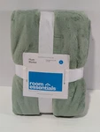 Room Essentials Plush Throw Blanket Twin Xl Sage Green Midweight Cozy & Soft. Fixed Price $16.86.
