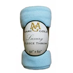 Marc Gold Luxury Lightweight Blue Soft Warm Winter Blanket Fleece Throw. Fixed Price $15.00.