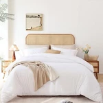 Duvet Cover Set Size - 2 Piece Luxury Soft Cooling With Twin White. Fixed Price $34.16.