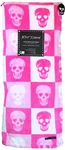 Betsey Johnson Ultra Soft Plush Throw Skulls Squares Pinks/white 50 X 70 Bnwt. Fixed Price $29.13.