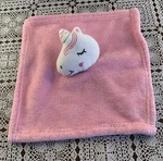 Le Bebe Pink Unicorn Lovey Blue Security Blankie Baby Blanket Soothing 11 Inch. Fixed Price $13.99.