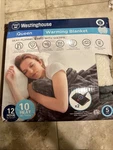 Westinghouse Heated Queen Blanket Dual 2 Controller Silky Flannel Lined Sherpa. Fixed Price $74.99.