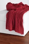 50X60 Rizzy Home Red Solid Knitted Soft Throw Blanket TH0145 - Aprx 50" 60". Fixed Price $110.00.