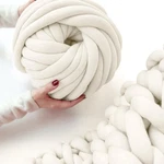 Arm Knitting Yarn Chunky Giant Tubular Crochet Making Blanket Diy Braided. Fixed Price $49.15.