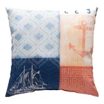 Nautical Wonder Navy & Coral With Anchor Climaweave Throw Pillow By Manual. Fixed Price $32.95.