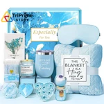 Birthday Basket For Women, Get Well Gifts, Spa Care Package Sky Blue. Fixed Price $33.72.