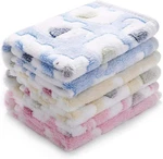 Blankets Super Soft Fluffy 41X31 Inch (pack 3), Blue/pink/yellow. Fixed Price $35.94.