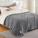 Caromio Electric Blanket King Size Dual Control 90"X100", Grey. Fixed Price $132.52.