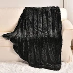 Long Faux Fur Throw Blanket For Sofa COUCH,2 LAYERS,2.1LB,ALL Ages,home Decorati. Fixed Price $36.19.