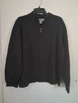 Marconi Pure Australian Merino 100% Extra Fine Wool Dark Gray Rib Knit. Fixed Price $25.99.