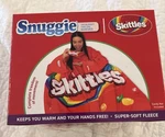 Snuggie Skittles Wearable Soft Fleece Blanket W/ Sleeves. Fixed Price $22.99.