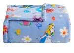 The Big One Disney Alice In Wonderland Plush Throw 60X72 Oversized Blue. Fixed Price $25.00.