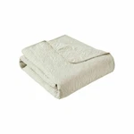 Madison Park Luxury Ivory Oversized Quilted Throw Blanket Nip. Fixed Price $120.00.