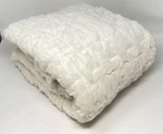 Madison Park Reversible Hand Ruched Ultra Soft Faux-fur 50" 60" Throw Ivory. Fixed Price $35.30.