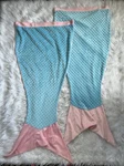 Kids Mermaid Tails Minky Blanket Pink And Blue 2 Count Fun Gift. Fixed Price $9.99.