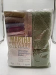 Martha Stewart Everyday 100% Cotton Diamond-weave Blanket Twin Size Jade Green. Fixed Price $40.00.