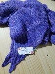 Hughapy Knitted Mermaid Tail Blanket - Adult / Teen Size Purple Mixed. Fixed Price $7.99.