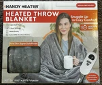 Electric Heated Blanket Throw 50''X60''SIZE Faux Fur Heating Sett. Fixed Price $38.57.