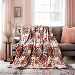 Dada Bedding Bohemian Southwestern Mink Fleece Throw Blanket - Lightweight Cozy. Fixed Price $64.49.