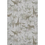 Homeroots 646344 X 5 Ft. Light Gray & Brown Geometric Washable Machine Made.... Fixed Price $125.29.
