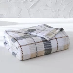 Super Soft Plush Blanket Brown Plaid King Adult/teen. Fixed Price $34.30.