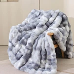 Best Blue Faux Fur Throw Blanket For Couch, 50X60 Inch Cozy Plush Bed, Sofa. Fixed Price $61.89.