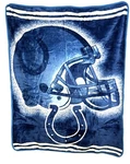 Indianapolis Colts Nfl 50" X 60" Royal Plush Raschel Throw Blanket Free Shipping. Fixed Price $16.50.
