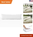 12X48 Inch Boudoir Pillow By Looms And Linens With Down Alternative Lumbar Th.... Fixed Price $76.65.