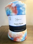 Mainstays Tie Dye Fleece Throw Blanket 50"X 60" New. Fixed Price $12.99.