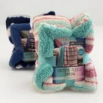 (2) Life Comfort Kids Sherpa Fleece Throw Blanket Super Soft 40X50 Blue/pink. Fixed Price $39.99.