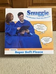 Snuggie Wearable Blanket With Sleeves For Adults Functional Warm Cozy True Blue. Fixed Price $30.00.