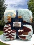 Pendleton King - Manta Sherpa Blanket, Avra Valley Teal, New Size. Fixed Price $185.00.